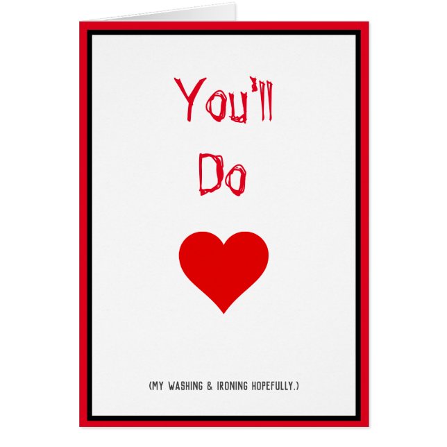 You'll Do. (My Washing & Ironing Hopefully.) (Devant)
