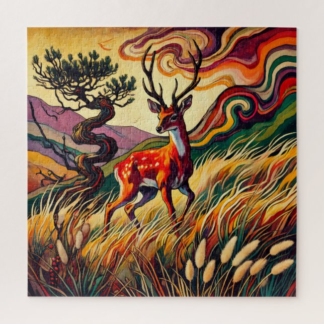 Young Buck 600 Piece Puzzle (Vertical)