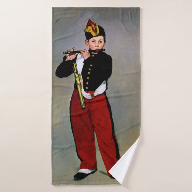 Young Flutist, The Fifer, Edouard Manet, 1866 (Serviette de bain)