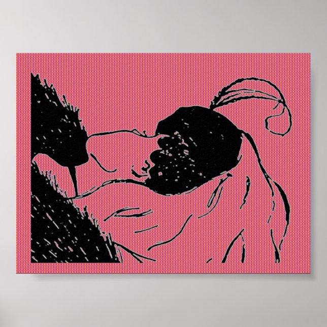 Young or Old Woman Illusion Poster (Devant)