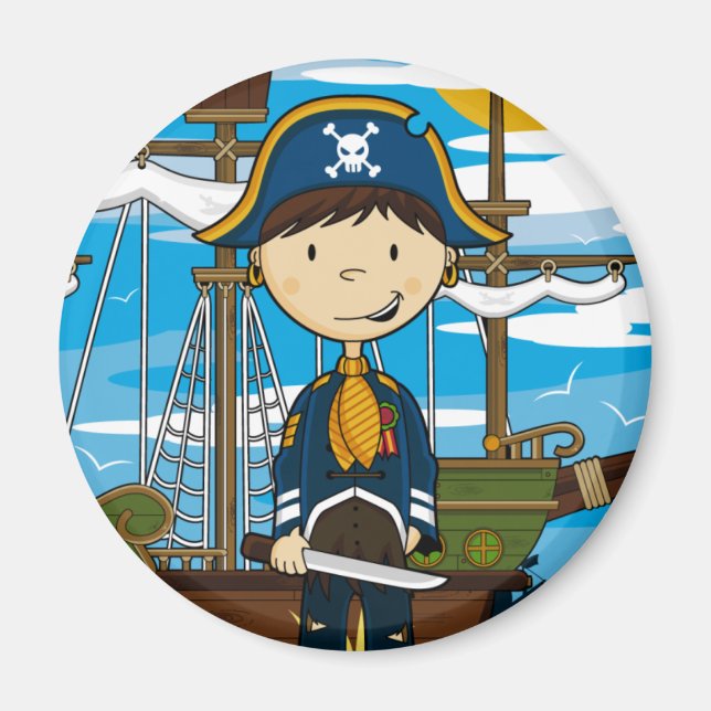 Young Pirate Captain Magnet (Devant)