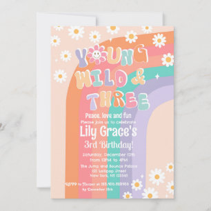 Young Wild and Three Super Birthday Invitations