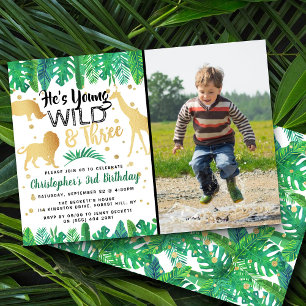 Young Wild & Three Boys Invitations pour le troisi