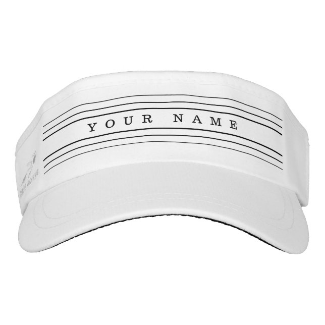 Your Custom Text & Modern Stripes | Black & White (Devant)