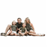 Your Family Photo Sculpture Cutout<br><div class="desc">Create your own photo sculpture cutout! Simply (1) upload your own photo or artwork,  (2) click on Edit this design button (3) on the top right of the screen,  click on "remove background". Choose your finished size when ordering. Comes with a black stand.</div>