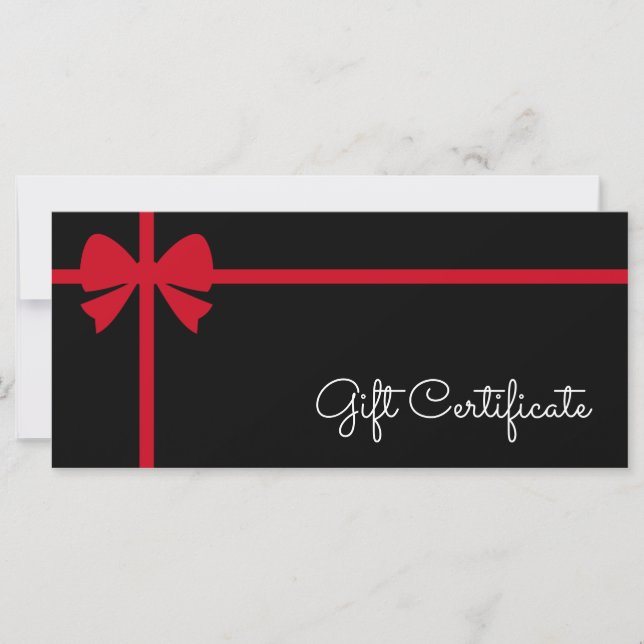 Your Logo Custom Business Gift Certificate (Devant)