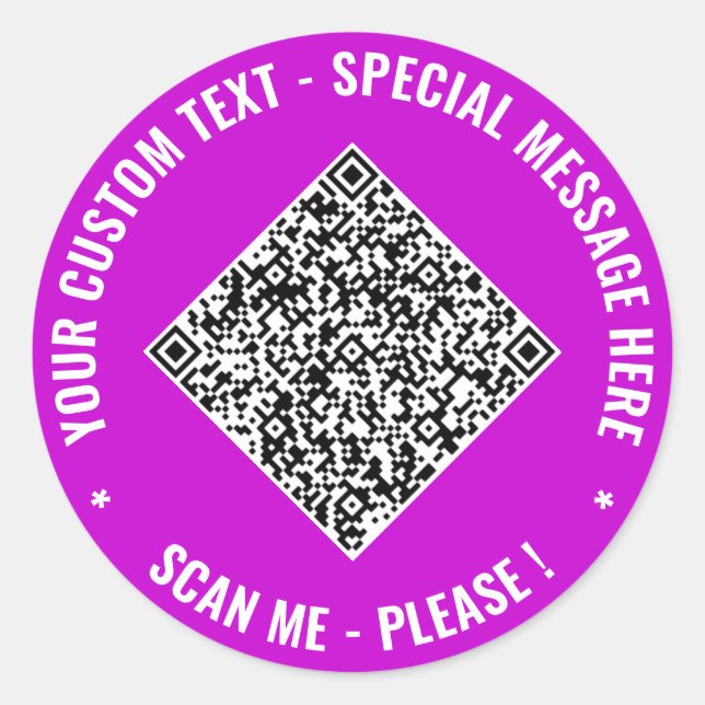 Your QR Code and Custom Text Stickers Example (Devant)