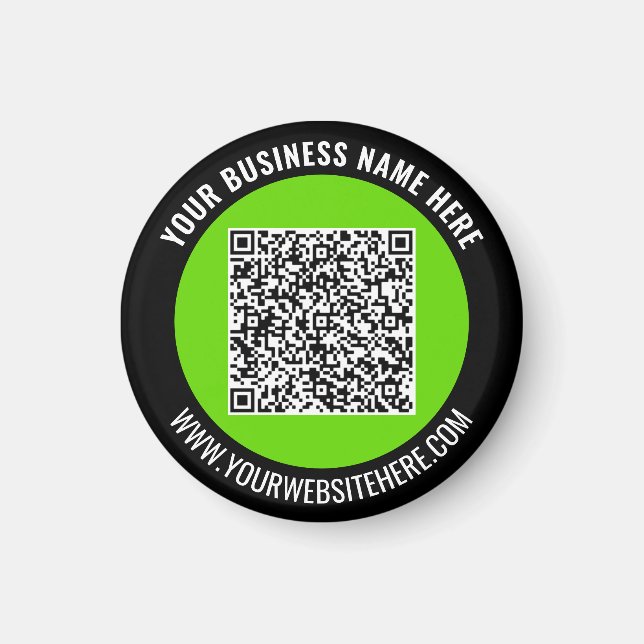 Your QR Code Branded Promotional Magnet Example (Devant)