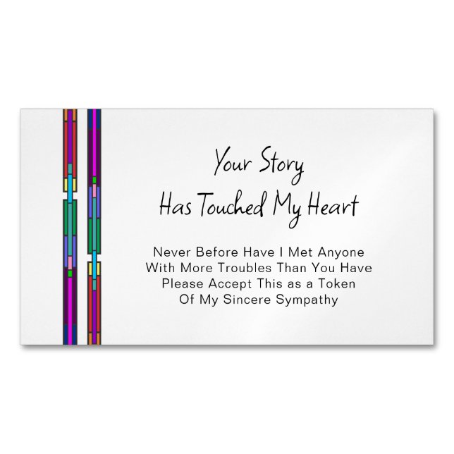 Your Story Has Touched My Heart Sympathy Magnet (devant)