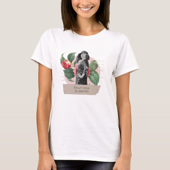 "Your time is sacred" T-Shirt (Devant)