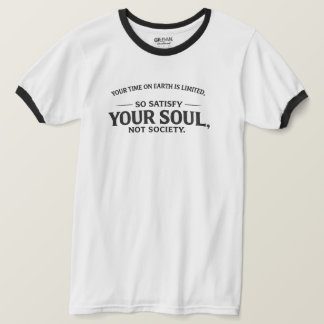 Your Time on Earth Is Limited Typography T-Shirt 
