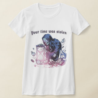 "Your Time Was Stolen" Gothic Aesthetic T-Shirt 
