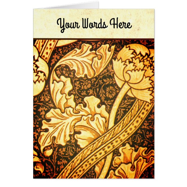 Your Words on Hand Made Paper with William Morris (Devant)