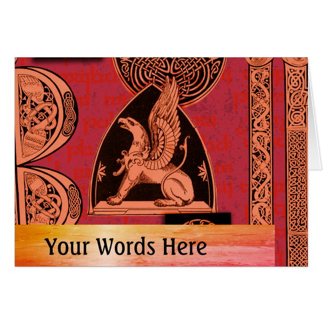 Your Words with Celtic Gryphon (Devant Horizontal)