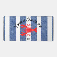 "You're Clawesome" Rouge Homard sur Denim Imprimer