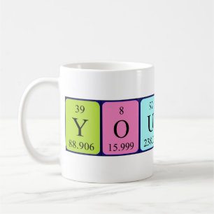 Youssef nom de table périodique mug