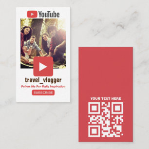 YouTube canal promotion T-Shirt Carte de visite