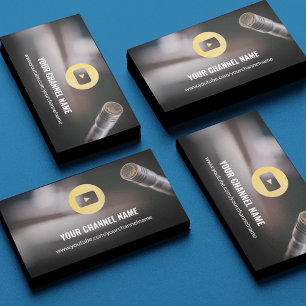 Youtube Channel Chic Photo Gold Carte de visite