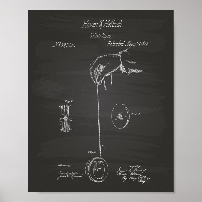 Yoyo 1866 Tableau de bord de l'art breveté (Devant)