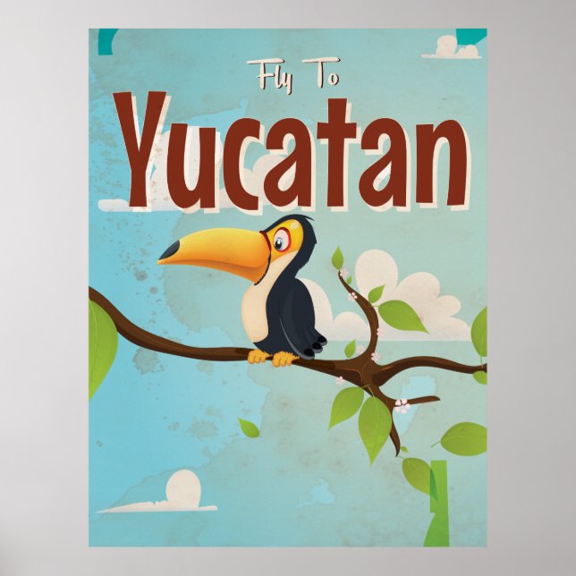 Yucatan Bird vacances Vintages Poster (Devant)