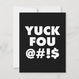 Yuck Fou, drôle de conception de typographie