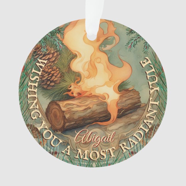 Yule Journal Solstice hiver Vintage Acrylique à de (devant)