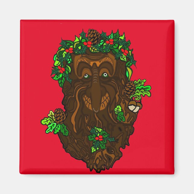 Yuletide Greenman Magnet (Devant)