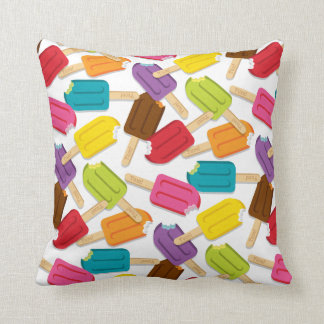 Yum ! Coussin de Popsicle - CARRÉ (blanc)