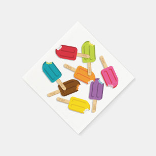 Yum ! Serviettes en papier à popsicle (Pack de 50)