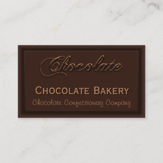 Yummy Creammy Cartes de visite boulangerie au choc