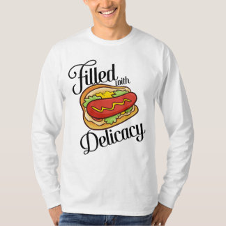 Yummy Delicacy Hotdog Cartoon T-shirt homme