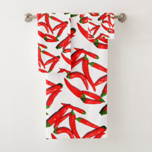 Yummy Hot Red Chili Motif Peppers