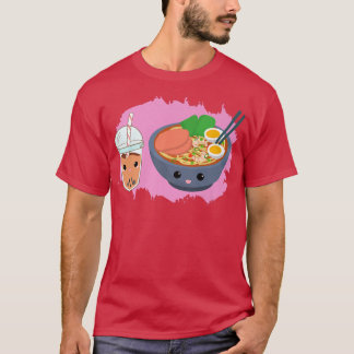Yummy Tshirt Ramen Noodles Bowl Et Boba Bubble Te