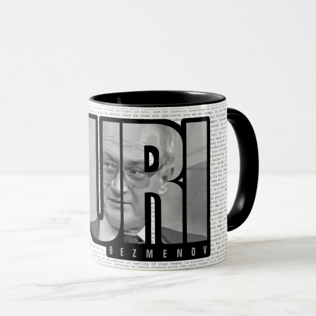 Yuri Bezmenov Cite Texte Café Mug (Devant droit)
