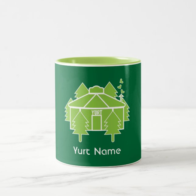 Yurt Vivre Et Vacances Café Mug (Centre)