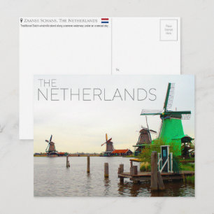 Zaanse Schans, Pays-Bas Carte Postale de Voyage
