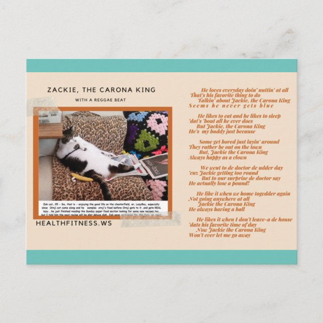 Zackie Le Roi Corona - Cartes amusantes "Restez en (Devant)