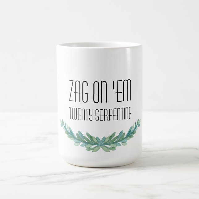 Zag sur eux : Tasse vingt serpentine (Centre)