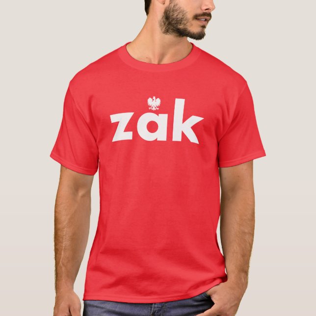 ZAK Tshirt de nom de famille polonais (Devant)