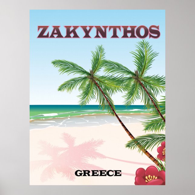 Zakynthos Greece travel poster (Devant)