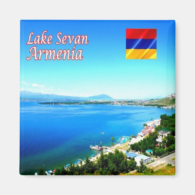 zAM004 LAC SEVAN Gegharkunik, Arménie, Magnet (Devant)