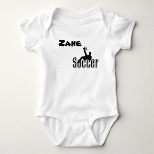 Zane Nom Avec Conception De Football, Body Bébé