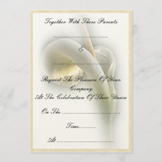 Zantedeschia - invitation