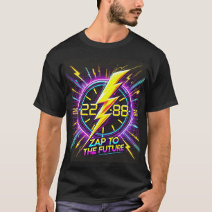 Zap to the Future T-Shirt rétro Sci-Fi -Neon Light