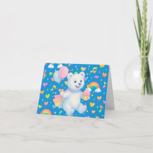 Zarah l'ours polaire qui danse — Cartes de remerci