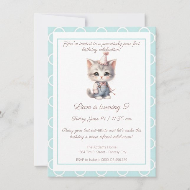 Zazzle anniversaire magnifique Invitation (Devant)