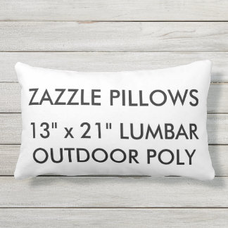 Zazzle Custom Outdoor Lumbar Coussin Blank Modèle