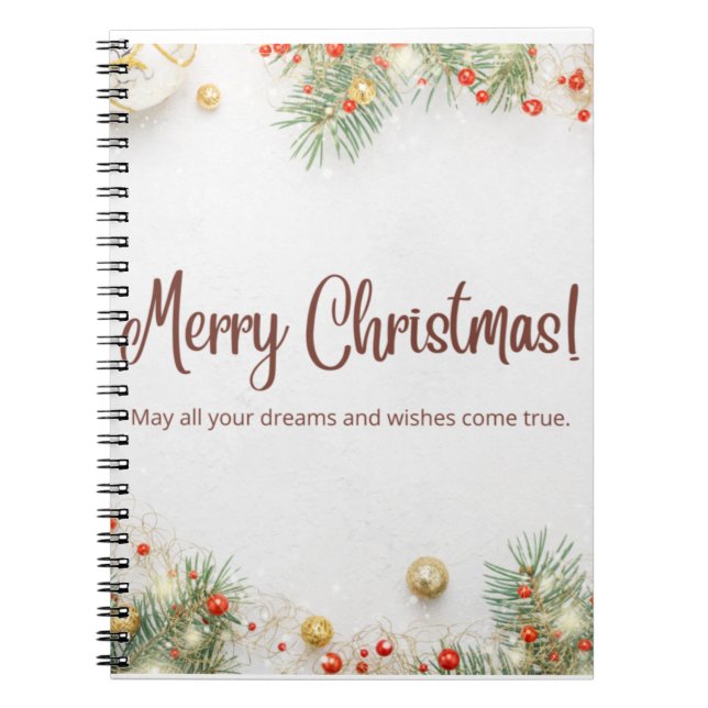 Zazzle Joyeux Carnet de Noël (Devant)
