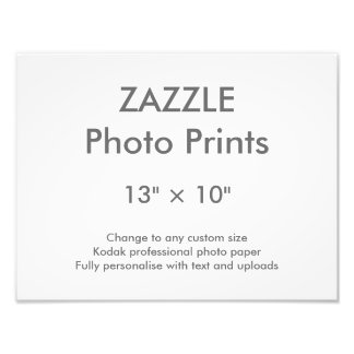 Zazzle Personnalisé 13" × 10" Impression photo 33 