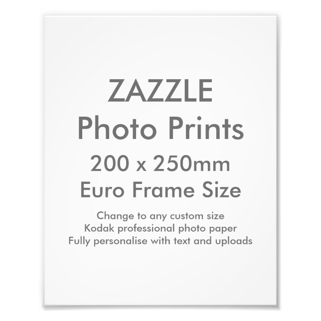 Zazzle Personnalisé 200x 250mm Photo Impression Ro (Devant)